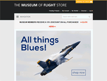 Tablet Screenshot of museumofflightstore.org